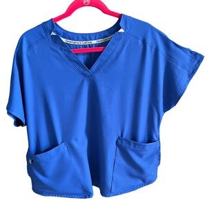 ClimateRight by Cuddl duds women’s scrub top XL metro blue